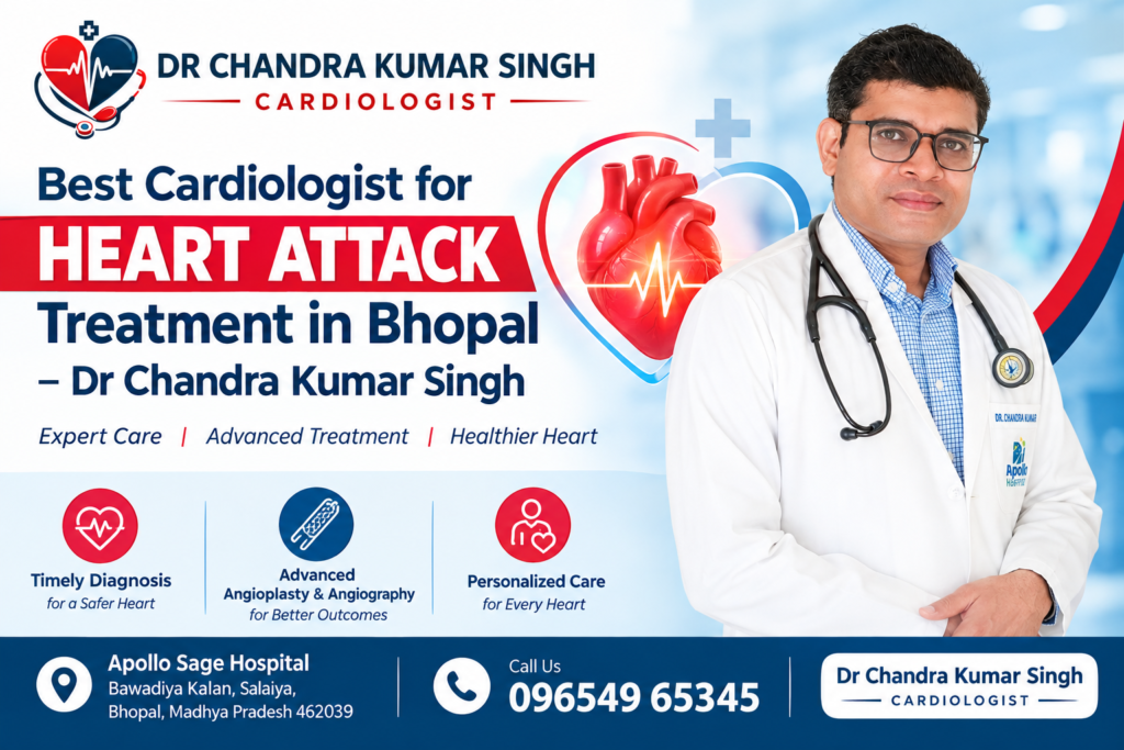 Best Cardiologist for Heart Attack Treatment in Bhopal - Dr Chandra Kumar Singh